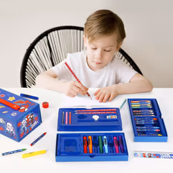 Spidey Kids 34pc Colouring Art Stationery Travel Set for Children