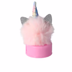 Unicorn pencil sharpener with lid and pompom 1 u