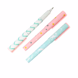 Pens stamped 3 u