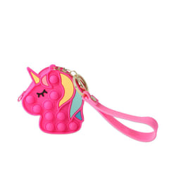 Purse silicone pop-it unicorn 7.5 x 9 x 3 cm 1 u