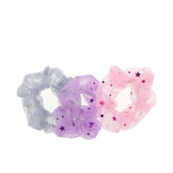 Wrinkled Ponytail Holders stars 3 u