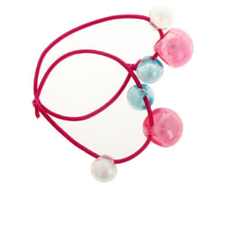 Elastic with colored balls 11 cm 2 u