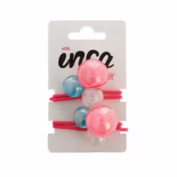 Elastic with colored balls 11 cm 2 u