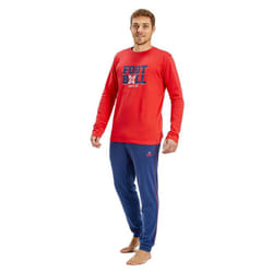 Pijama Manga Larga Y Cuello Redondo Mudp0150 Hombre - blue, XL