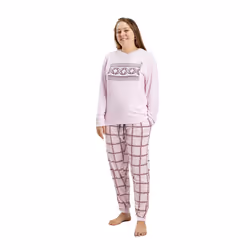 Pijama Manga Larga Y Cuello Redondo Mudp0100 Mujer - pink, L