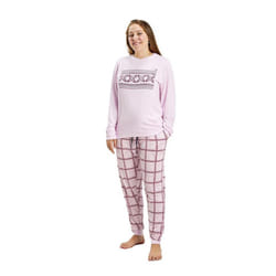 Pijama Manga Larga Y Cuello Redondo Mudp0100 Mujer - pink, M