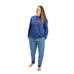 Pijama De Invierno Manga Larga Mudp0200 - blue, L