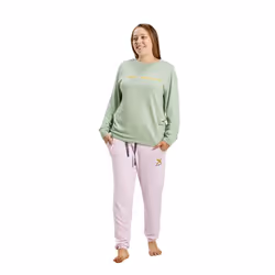 Pijama Manga Larga Y Cuello Redondo Mudp0300 Mujer - pink, M