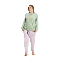 Pijama Manga Larga Y Cuello Redondo Mudp0300 Mujer - pink, M