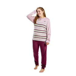 Pijama De Invierno Manga Larga Mudp0400 - garnet, L