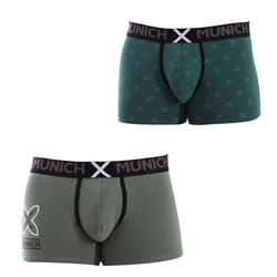 Pack-2 BÃ³xers De AlgodÃ³n ElÃ¡stico Mu_du0380 Para Hombre - green, S