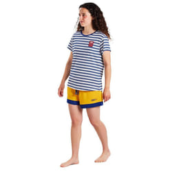 Pijama De Manga Corta Y Cuello Redondo Mueh0200 Para Mujer - blue, L