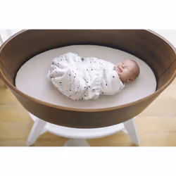 Ergonomic Baby Swaddle Wrap for Newborns, with Hip Positioner & Arm Pouches, 100% Breathable Cotton, Sheep