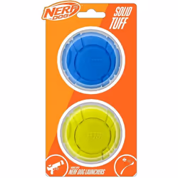 Nerf Dog Solid Foam Sonic Rubber Curve Ball Fetch Toy - 2 Pack