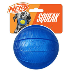 Nerf Dog Classic Squeak Ball Throw & Fetch Toy - Blue