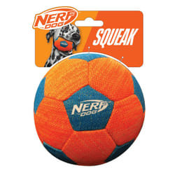 Nerf Dog X-Weave Soccer Squeak Ball Throw & Fetch Toy