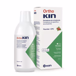 KIN ORTHOKIN Strawberry minted, 500 ml, Mint, Strawberry, Bottle, Rinse twice a day for 1 minute with 15 ml of the undiluted  ...