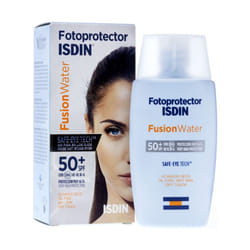 Isdin Fotoprotector Fusion Water SPF 50 + Safe â Eye Tech Non Itch Eyes Acto for Skin ATOPICA 50 ml