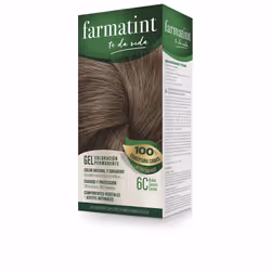 Farmatint Gel permanent coloring #6c-dark ash blonde 5 units