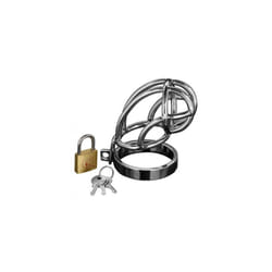 Captus Stainless Steel Locking Chastity Cage