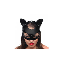 Master Series Bad Kitten Leather Cat Mask