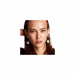 JUJIA  New statement fashion simple double simulated pearl earrings drop Earrings for party wedding big earring wholesale