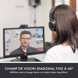 Logitech C505e HD Webcam - 720p HD USB Webcam for Desktop and Laptop, with Long Range Microphone, Compatible with PC, Mac or Chromebook(Grey)
