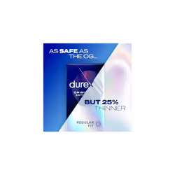 Durex Nude Condoms, Regular Fit, 30s, Extra Thin, Easy On Shape, Secure, Higher Protection, with Silicone Lube
