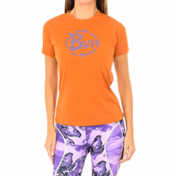 Camiseta Manga Corta Para Deporte Al Aire Libre Bf13400 Para Mujer - orange, M