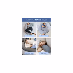 Pregnancy Pillow U Shaped Pillow 135x79cm Body Pillow Maternity Support for Back Hips Legs Belly MachineWashable Cover Detachable Pregnancy Pillows