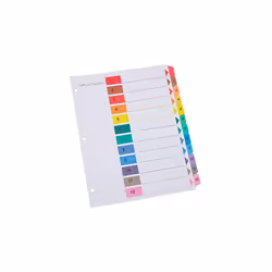 Universal B1428241 Deluxe Table of Contents Dividers for Printers - 12-Tab - 1-12 - 11 x 8.5 in. - 6 Sets - Assorted Color