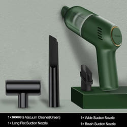 30000Pa Powerful Car Vacuum Cleaner Wireless Handheld Portable Household Mini Vacuum Cleaner with 4000mah Battery Wet and Dry Use - green