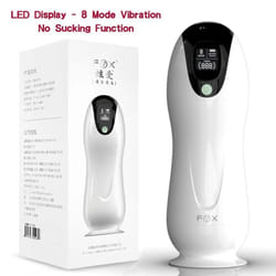 Automatic Male Masturbator Cup Vibration Sex Blowjob Real Vagina Pocket Pussy Penis Oral Sex Machine Toys For Man Adults 18+ - white
