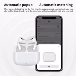 Wireless Bluetooth Earphones Stereo Surround Headphone In-Ear Earbuds Touch Control Headset With Charging Case For Phone&PC - White