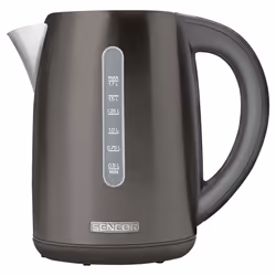 Sencor SWK 7708BK, 1.7 L, 2150 W, Black, Stainless steel, Adjustable thermostat, Water level indicator