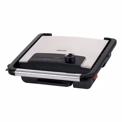 Sencor SBG 3710SS, Black, Silver, Square, Rotary, Touch, Griddle, 298 x 268 mm, 1 zone(s)