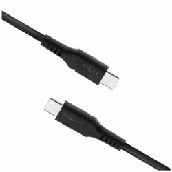 FIXED Liquid Silicone Cable USB-C/USB-C, 1,2m, 60W, black - Additional view 2