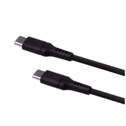 FIXED Liquid Silicone Cable USB-C/USB-C, 1,2m, 60W, black - Additional view 3