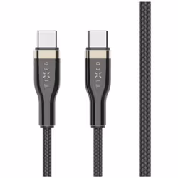 FIXED Braided Cable USB-C/USB-C, 1,2m, 100W, black - Additional view 4
