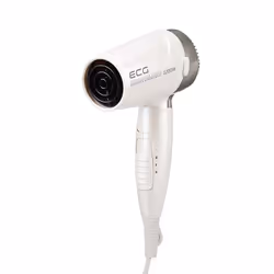 ECG VV 1200 travel S hair dryer 1200 W Silver, White
