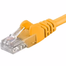 PremiumCord SP6UTP020Y, 2 m, Cat6, U/UTP (UTP), RJ-45, RJ-45, Yellow
