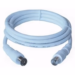 PremiumCord TV M/F, 75 Ohm, 20m, 20 m, IEC, IEC, White