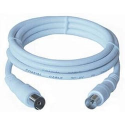 PremiumCord TV M/F, 75 Ohm, 20m coaxial cable IEC White