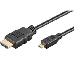 PremiumCord kphdmad1 HDMI cable 1 m HDMI Type A (Standard) HDMI Type D (Micro) Black
