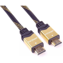 PremiumCord KPHDMET3 HDMI cable 3 m HDMI Type A (Standard) Black, Gold