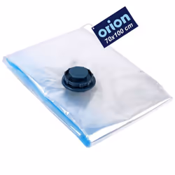 Space-saving vacuum bag for clothes and bedding