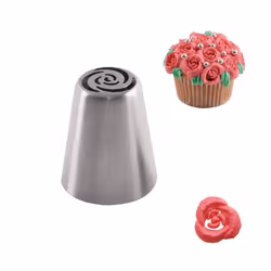 Flower-shaped tulle in stainless steel for cake decoration