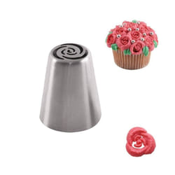 Flower-shaped tulle in stainless steel for cake decoration