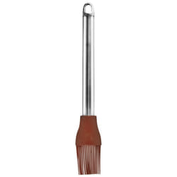 Silicone brush with stainless handle for cooking and baking