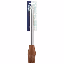 Silicone brush with stainless handle for cooking and baking